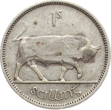 Irland One Shilling 1933 Freistaat Ss MA Shops