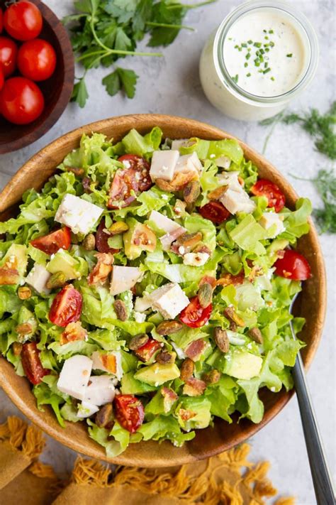 Chicken Bacon Avocado Ranch Salad The Roasted Root