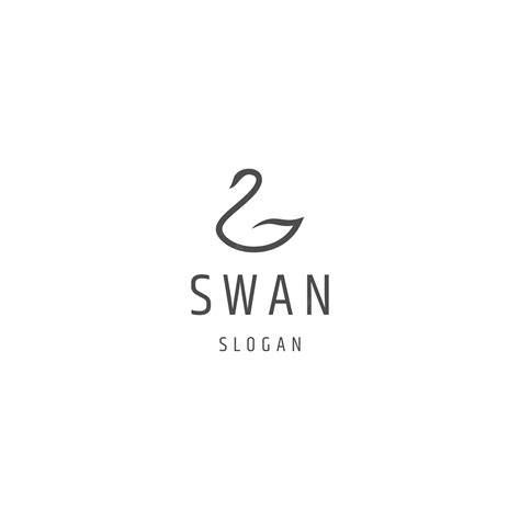 Premium Vector Swan Logo Icon Design Template