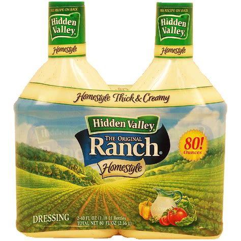 Hidden Valley Homestyle Thick And Creamy Original Ranch Dressing 40 2pk Salad Dressing