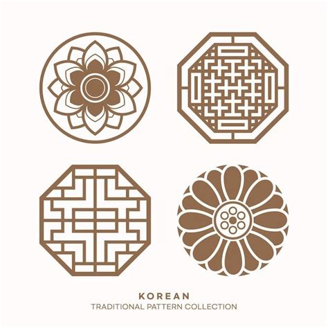 Premium Vector Vector Korean Traditional Pattern Design Elements