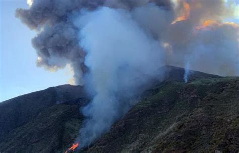 Violenta eruzione dello Stromboli Una delle più potenti del secolo