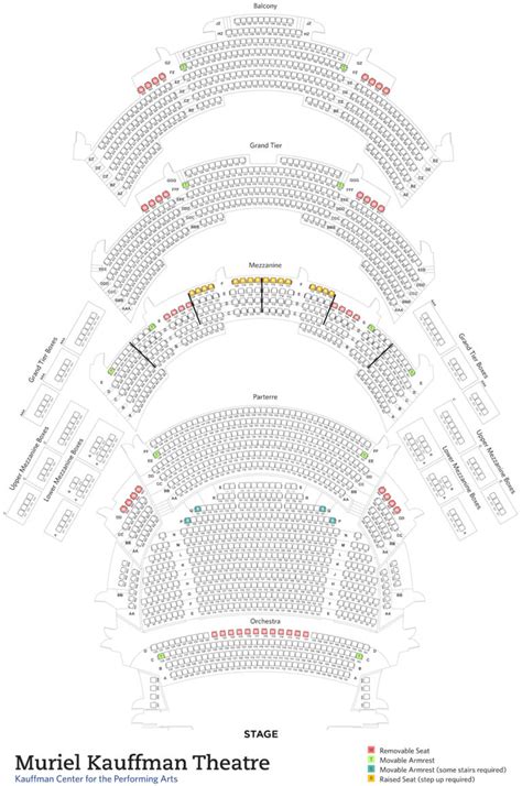 Kansas City Ballet Seating Charts Kc Ballet Kauffman Center