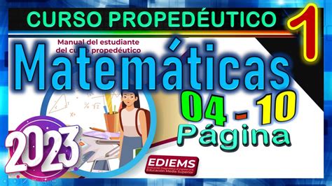 Manual del estudiante curso propedéutico contestado 2023 Curso