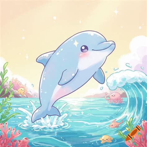 Cute Dolphin Sketch