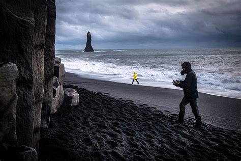 Malgorzata Mikolajczyk Poland Black Beach In Iceland Blank Wall