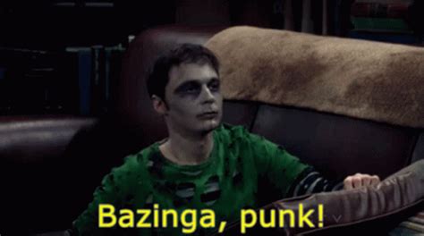 Sheldon Bazinga GIF - Sheldon Bazinga Punk - Discover & Share GIFs