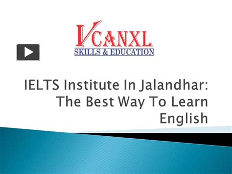 Ppt Ielts Institute In Jalandhar The Best Way To Learn English