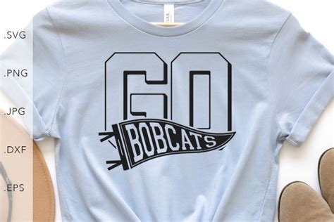 Go Bobcats Pennant Graphic By Studio8586 · Creative Fabrica