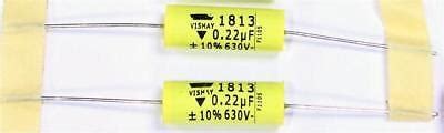 2 X Vishay 220nF 0 22uF 220V AC 630V DC MKT 1813 Polyester Film