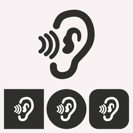 Ear Vector Icons Stock Vector Image By Lovemask