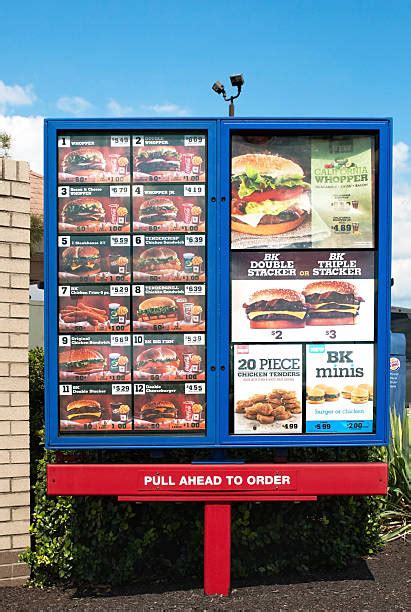 Burger King Menu Board 2022