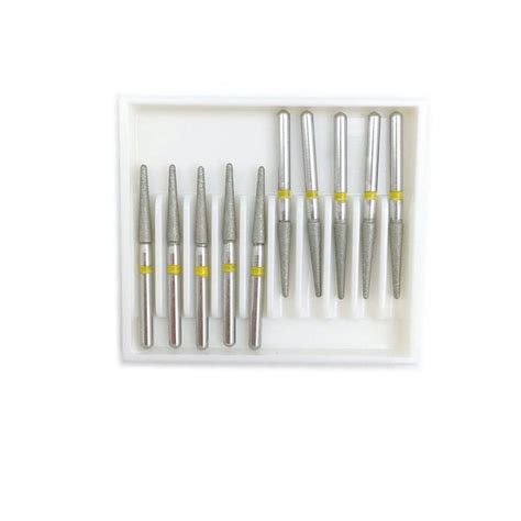 1Box 10Pcs Dental Diamond Burs Drill FG 1 6M For Teeth Porcelain