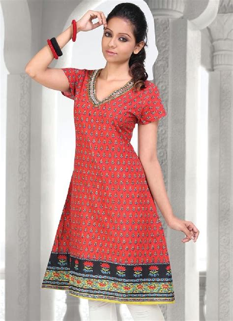 Fuschia Readymade Kurtis Collection Indian Printed Cotton Kurtis