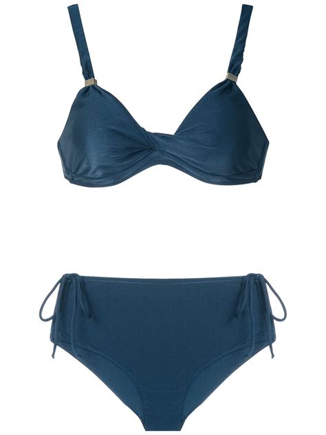 Buy LYGIA NANNY Marcela Bikini Set Blue At 20 Off Editorialist