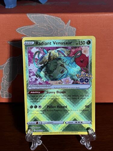 Pok Mon Tcg Radiant Venusaur Pokemon Go Holo Radiant Rare Ebay