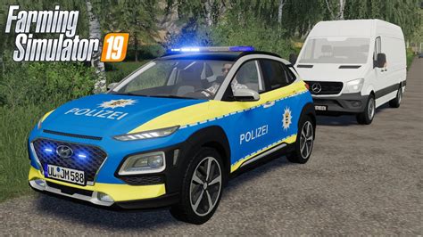 Fs19 Hyundai Kona Polizei Police On Patrol Car Mod For Farming Simulator 2019 Roleplay