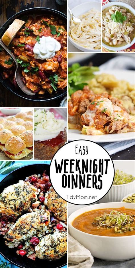 Easy Weeknight Dinners To Try This Week Tidymom®