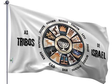 Bandeira As Doze Tribos De Israel Loja De Bandeiras Religiosas