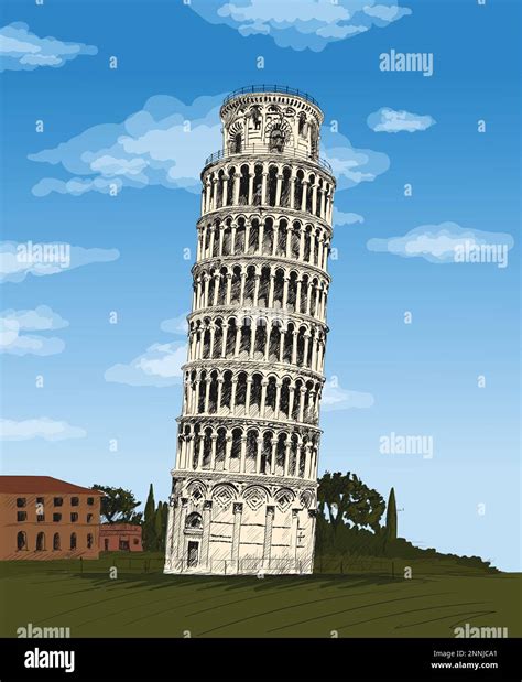 Leaning Tower Of Pisa Stock Vector Image Art Alamy