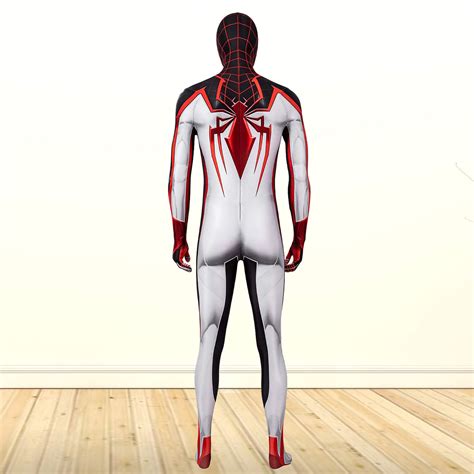 Spider Man Miles Morales Ps5 Costume Cosplay Track Suit Etsy