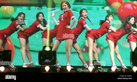 09th Nov 2017 S Korean Girl Group Gugudan South Korean Girl Group Gugudan Performs During A