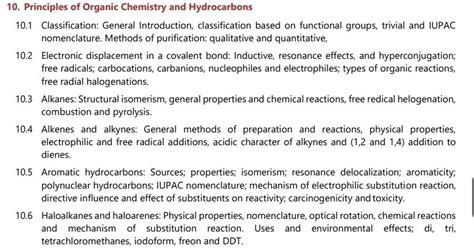 Principles Of Organic Chemistry And Hydrocarbons Classification