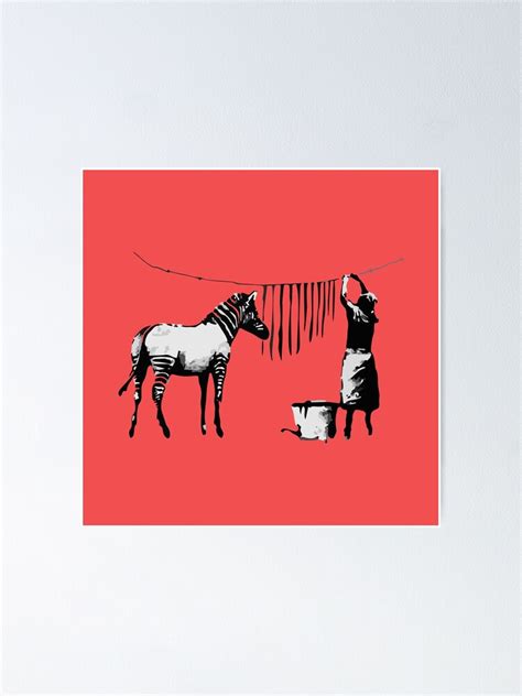 "Banksy Zebra" Poster for Sale by JolieYovela | Redbubble