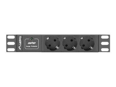 LANBERG PDU 03F 0200 IEC BK Lanberg listwa zasilająca Rack PDU 10 1U