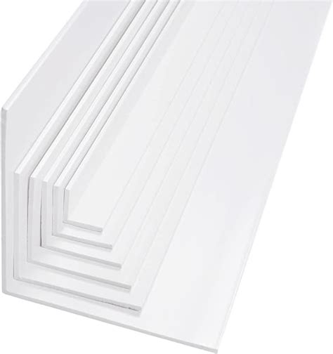 BawiTec Profilo Angolare In Plastica PVC 60 X 60 Mm 200 Cm Bianco