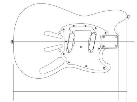 Planos De Guitarra Fender Mustangcyclone Plantillas Pdf In 2024