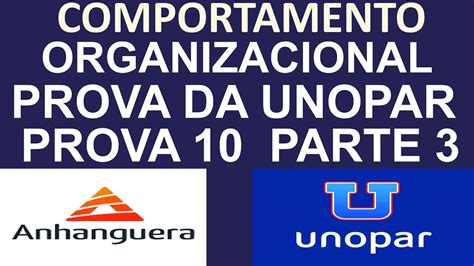 Comportamento Organizacional Respostas De Prova Da Unopar Anhanguera