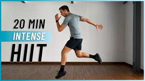 20 Min Intense HIIT Workout For Fat Burn Cardio No Equipment No