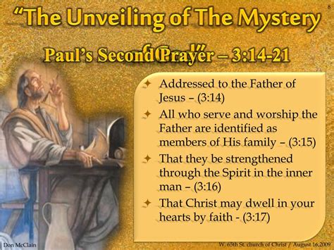 Ppt “the Unveiling Of The Mystery Of God” Powerpoint Presentation