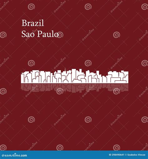 Sao Paulo Brazil Vintage Blank Rusted Metal Sign Vector Illustration On