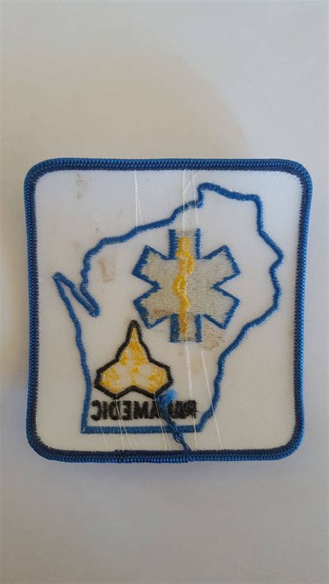 Vintage Madison Wisconsin Lake Rescue Paramedic EMT Patches Etsy