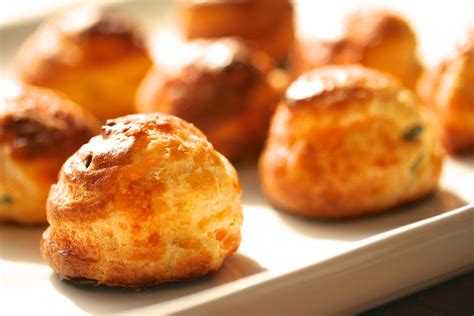 Gruyère Chive Gougères Shawn Cornell