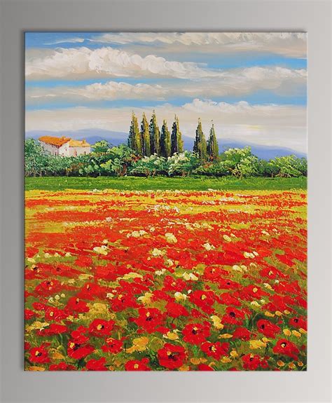 Quadro Papaveri Di Impressionisti Falso D Autore X X Cm Dipinto