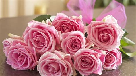 Wallpaper Pink Roses Bouquet Flowers Romantic 1920x1200 HD Picture