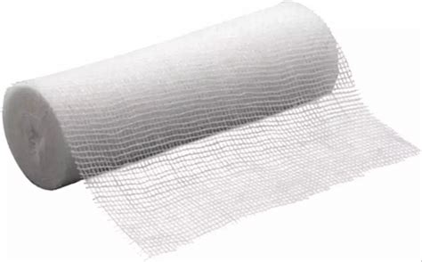 White Short Stretch Compression 4 Inches Cotton Roller Bandage For