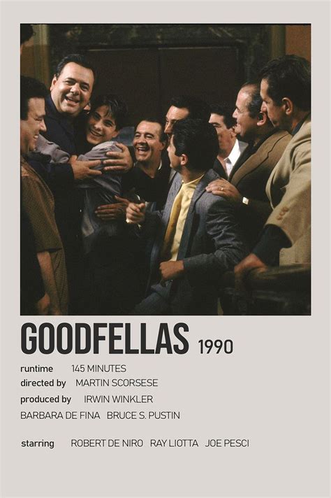 Goodfellas Minimalist Movie Polaroid Poster in 2023 | Movie posters ...