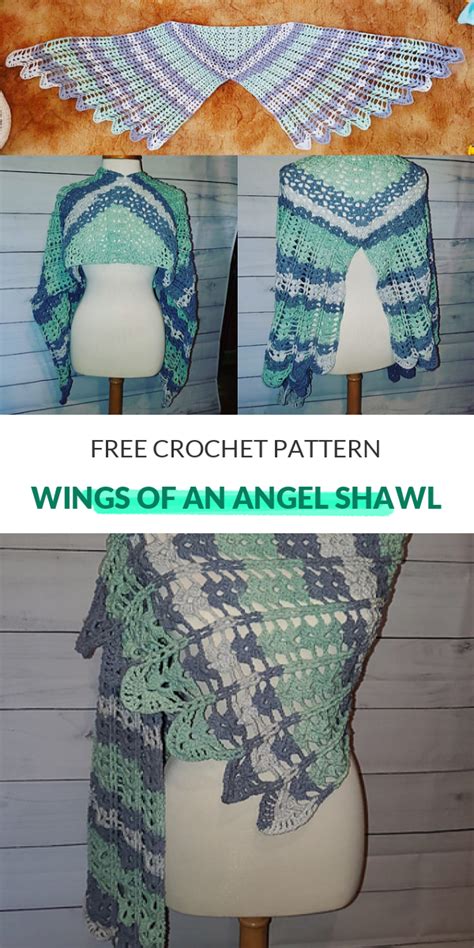 Wing Shawl Crochet Pattern Free Web Feather Wings Shawl Printable Templates Free