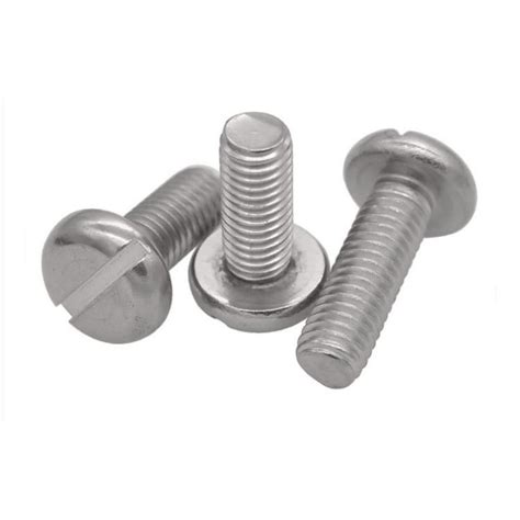 DIN EN ISO1207 Stainless Steel Slotted Screws Slotted Cheese Head Screws