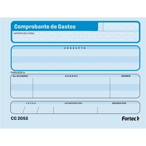 Computel Block 2053 Comprobante De Gastos Dipao 495350 Cg 50 C50h P