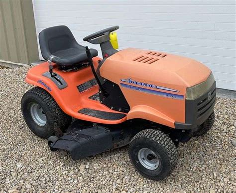Husqvarna YTH 150 riding mower - Schneider Auctioneers LLC