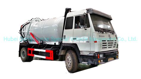 Steyr Vacuum Sewage Suction Tanker Truck Tank 12500 L Carbon Steel