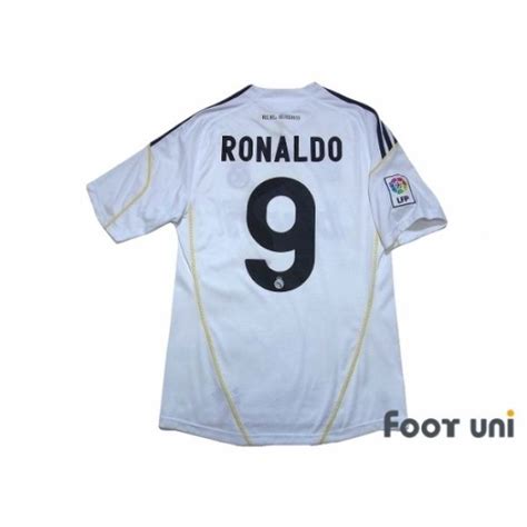 Real Madrid 2009-2010 Home Shirt #9 Ronaldo LFP Patch/Badge | Ronaldo ...