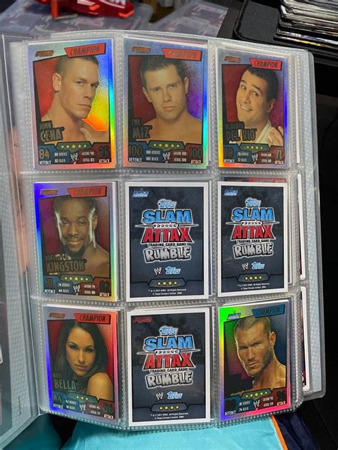 WWE Slam Attax Rumble TCG Collector Binder Hobbies Toys Toys