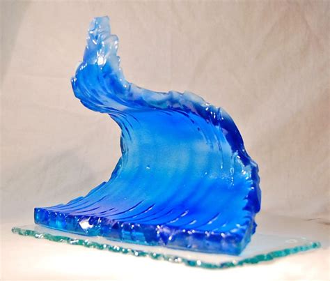 Glass Waves By Kyle Hunter Goodwin Surfer Glass Wave Sculptures Statues Weblink