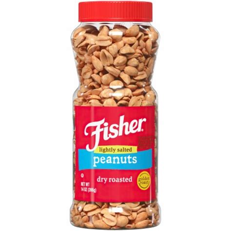 Fisher Snack Lightly Salted Dry Roasted Peanuts Oz Kroger